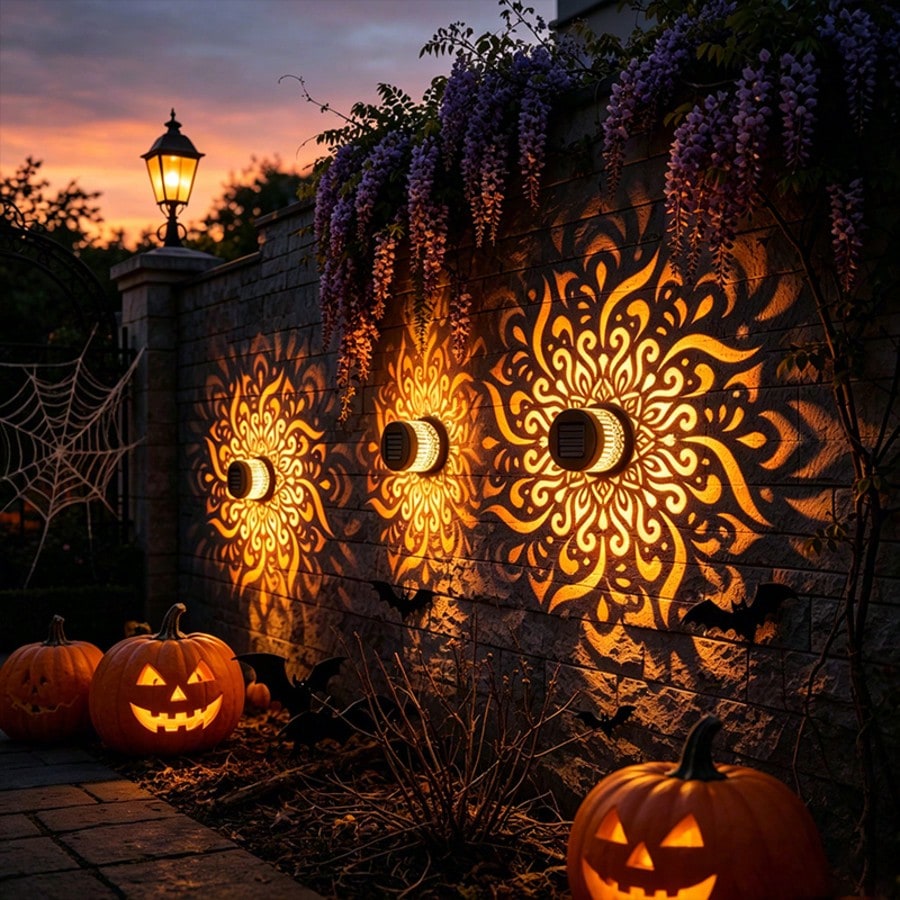1/2 ชิ้น โคมไฟติดผนังรูปดาวเคร - Outdoor Lighting On Fence บทวิจารณ์และราคา