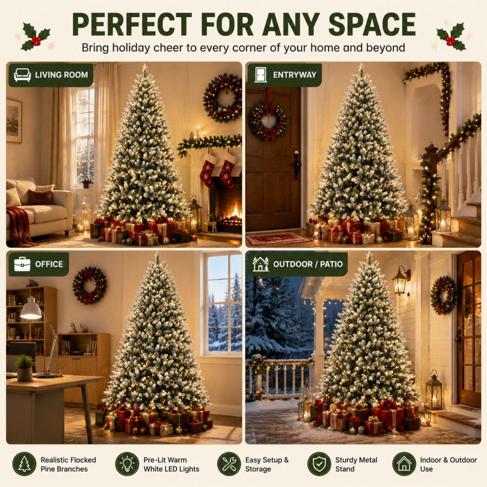 ต้นคริสต์มาสประดิษฐ์แบบมีไฟในต - Outdoor Lighting Tree บทวิจารณ์และราคา