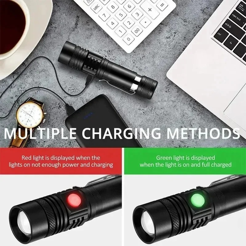 ไฟฉาย LED T6 แบบชาร์จไฟได้, ไฟ - Outdoor Lighting B&Q บทวิจารณ์และราคา