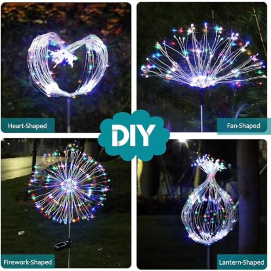 ไฟพลังงานแสงอาทิตย์รูปดอกไม้ไฟ - Lighting Wedding Outdoor บทวิจารณ์และราคา